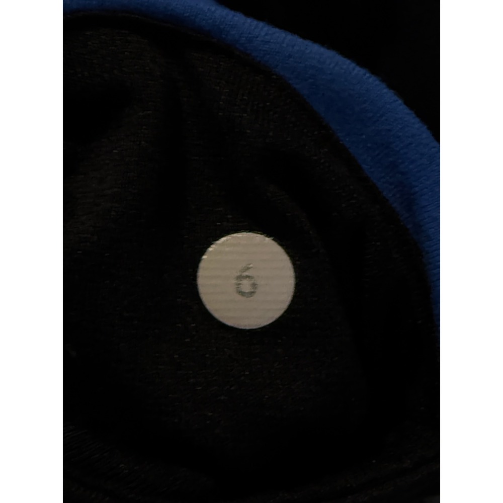 Lululemon Wunder Under Crop Reversible Leggings Black Electric Blue Size 6 - Picture 5 of 16